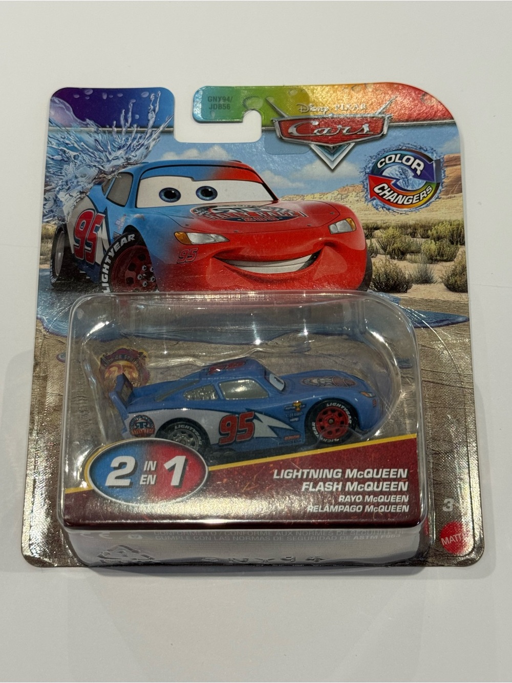 NEW Disney Pixar Cars Color Changer Flash Lightning McQueen Red Blue